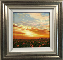 Load image into Gallery viewer, SUNSET WITH POPPIES - Original Oil Painting